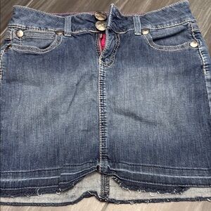 Wrangler Blue Mini Pencil Skirt Casual